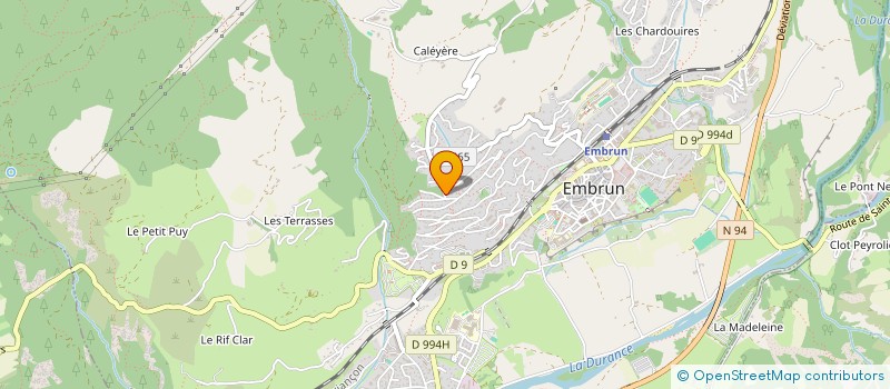 localisation de l'entreprise EXPRESSIONS CORPORELLES 05  EMBRUN