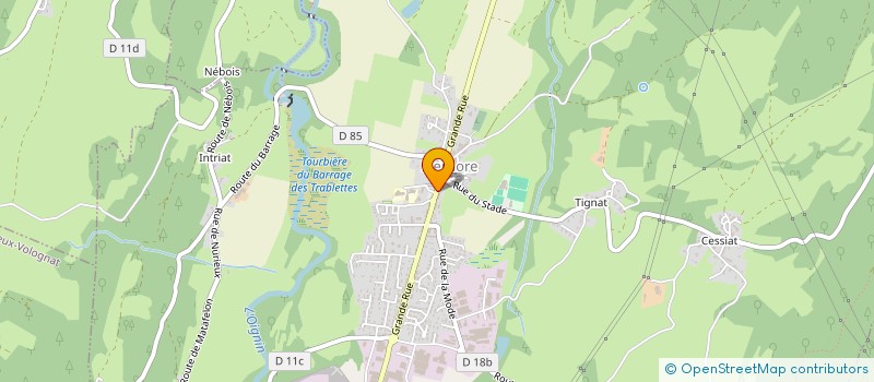 localisation de l'entreprise EXPRESSO  IZERNORE