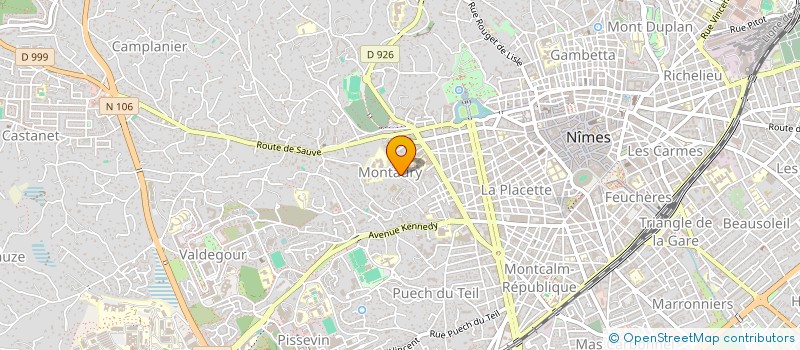 localisation de l'entreprise EXPRESSOM à NIMES