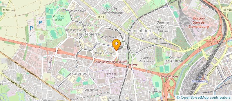localisation de l'entreprise EXPRET à STRASBOURG