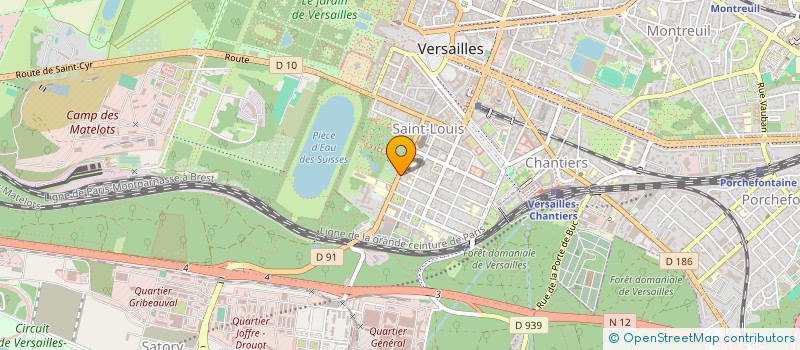 localisation de l'entreprise EXPRIAS à VERSAILLES