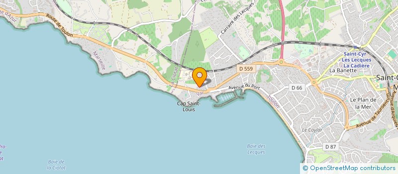 localisation de l'entreprise EXPRIM 2021 à SAINT-CYR-SUR-MER