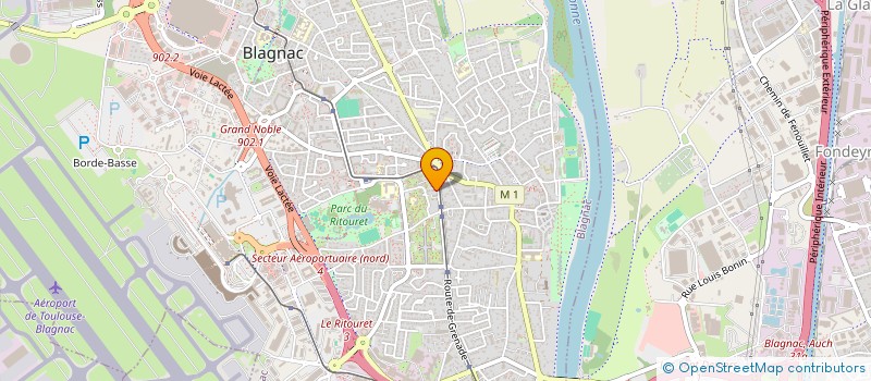 localisation de l'entreprise EXPRIM'ARTS à BLAGNAC