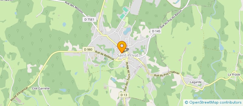 localisation de l'entreprise EXPRIM FLORE  SAINT-PRIVAT