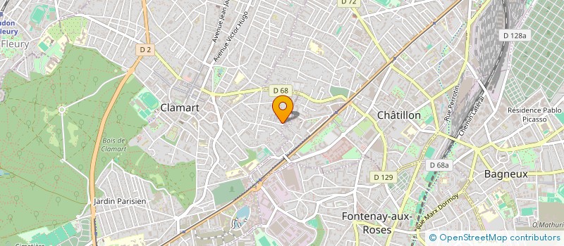 localisation de l'entreprise EXPRIME'DANSE à CLAMART