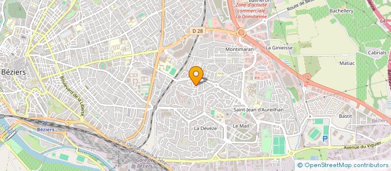 localisation de l'entreprise EXPROM  BEZIERS