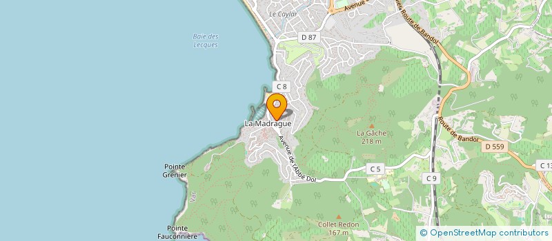 localisation de l'entreprise EXPT CONCEPTS INDUST COMMERC ARTISANAUX à SAINT-CYR-SUR-MER