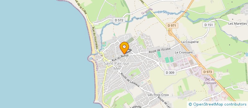 localisation de l'entreprise EXSAILANCE  SAINT-PAIR-SUR-MER