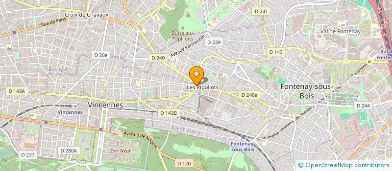 localisation de l'entreprise EXSCALE  VINCENNES