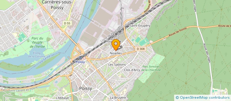 localisation de l'entreprise EXSIA  POISSY
