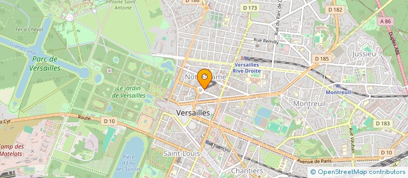 localisation de l'entreprise EXSIF DEVELOPPEMENT à VERSAILLES