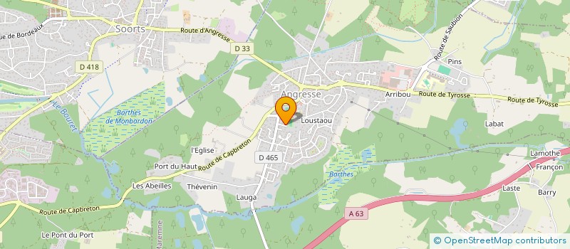 localisation de l'entreprise EXTAIR40 à ANGRESSE