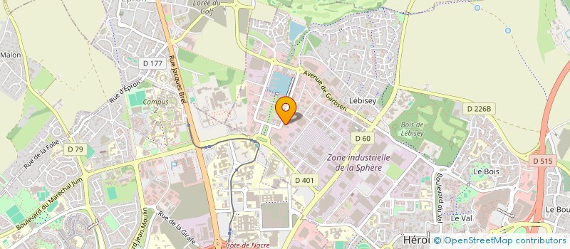 localisation de l'entreprise EXTALEA GRAND OUEST à HEROUVILLE-SAINT-CLAIR