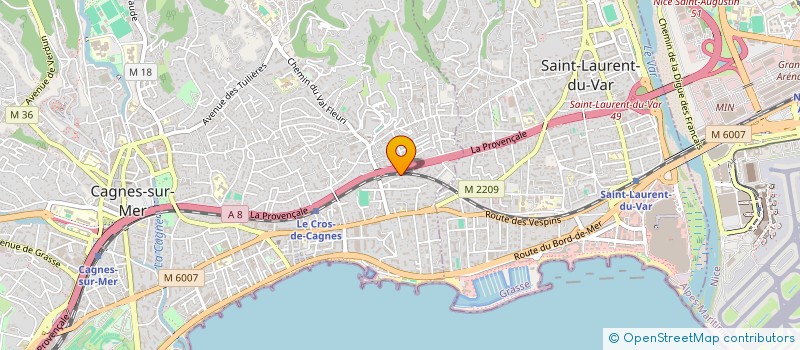 localisation de l'entreprise EXTASE PHOTO  CAGNES-SUR-MER
