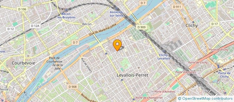 localisation de l'entreprise EXTEAM à LEVALLOIS-PERRET