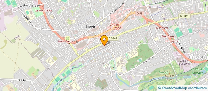 localisation de l'entreprise EXTENBAT  LIEVIN