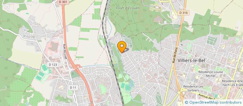 localisation de l'entreprise EXTENSIA  SARCELLES