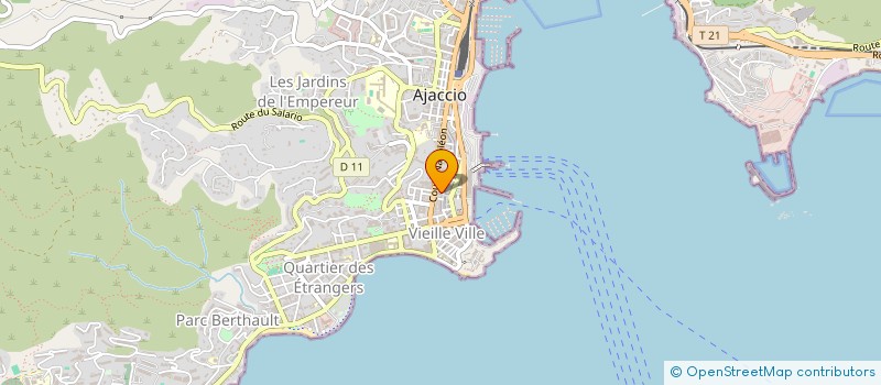 localisation de l'entreprise EXTENSIA à AJACCIO
