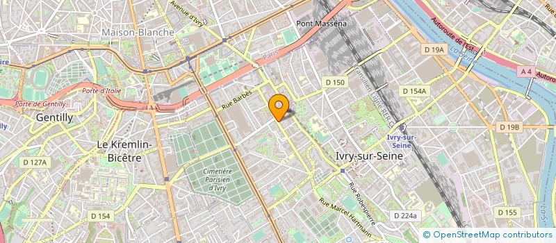 localisation de l'entreprise EXTENSIA DESIGN BUILD à IVRY-SUR-SEINE