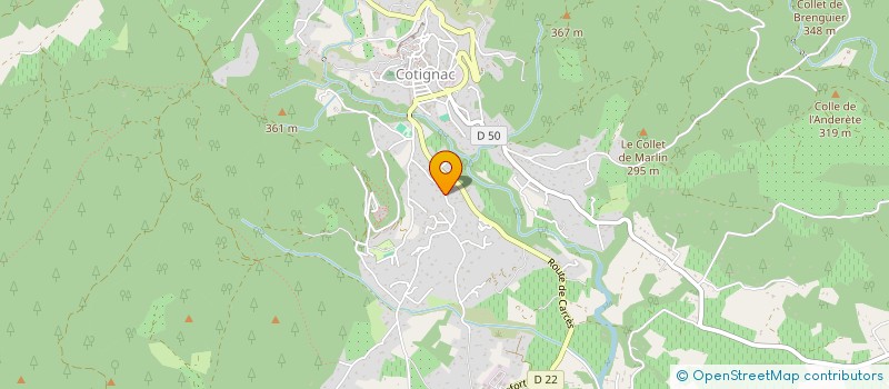 localisation de l'entreprise EXTENSO à COTIGNAC