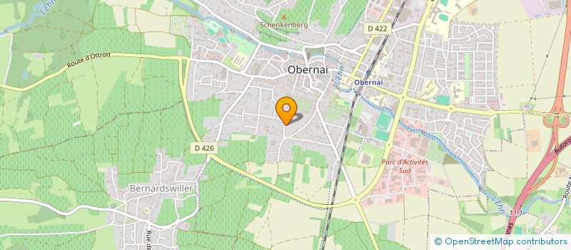 localisation de l'entreprise EXTENSYS  BERNARDSWILLER