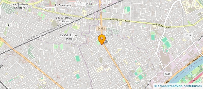 localisation de l'entreprise EXTENTYS  CHANTELOUP-LES-VIGNES