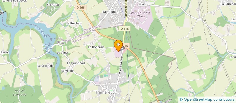 localisation de l'entreprise EXTERIEUR AGENCE  PLESLIN-TRIGAVOU