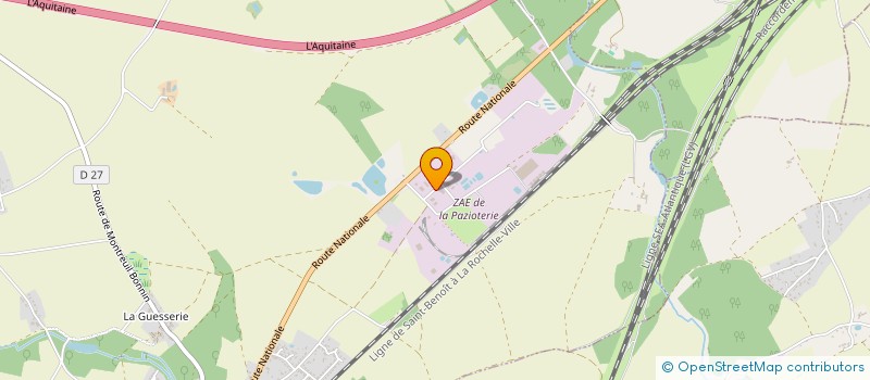 localisation de l'entreprise EXTERIEUR DESIGN  COULOMBIERS