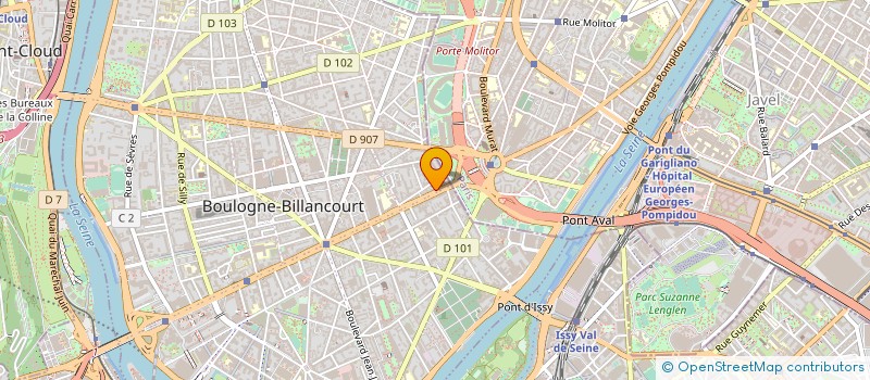 localisation de l'entreprise EXTERIEUR-NUIT L'AGENCE à BOULOGNE-BILLANCOURT