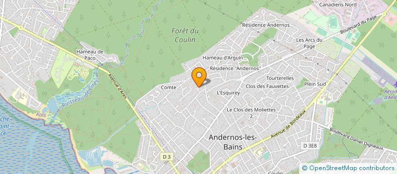localisation de l'entreprise EXTERIEURS BASSIN à ANDERNOS-LES-BAINS
