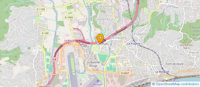 localisation de l'entreprise EXTERIEURS ET JARDINS à CANNES