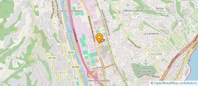 localisation de l'entreprise EXTERIORS à NICE