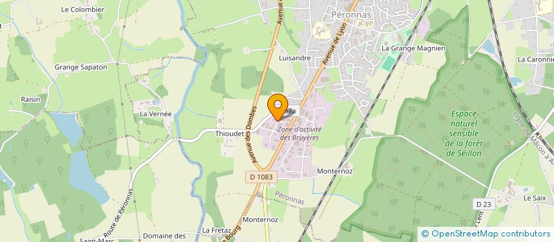 localisation de l'entreprise EXTERN'AIN PAIE  PERONNAS