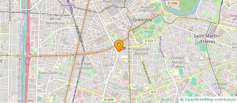 localisation de l'entreprise EXTERN'GESTION  GRENOBLE