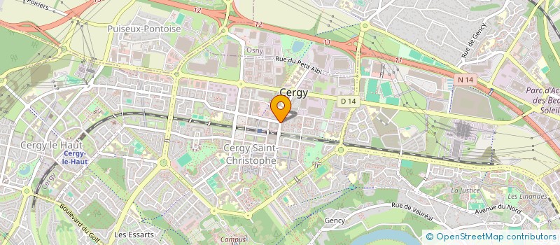 localisation de l'entreprise EXTERNALLIANCE à CERGY