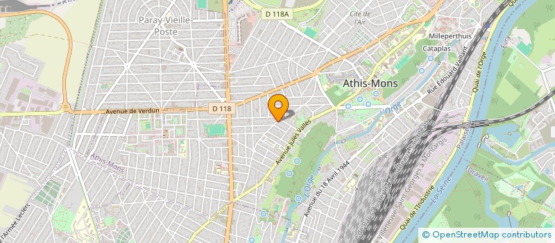 localisation de l'entreprise EXTERNAM à ATHIS-MONS