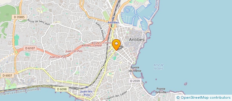 localisation de l'entreprise EXTERNANS à ANTIBES