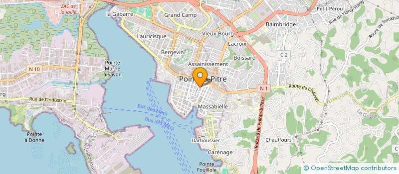 localisation de l'entreprise EXTERNAT ST JOSEPH DE CLUNY à POINTE-A-PITRE