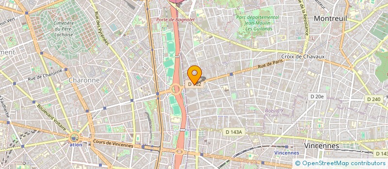 localisation de l'entreprise EXTERNIS MARKETING TECHNOLOGY  MONTREUIL