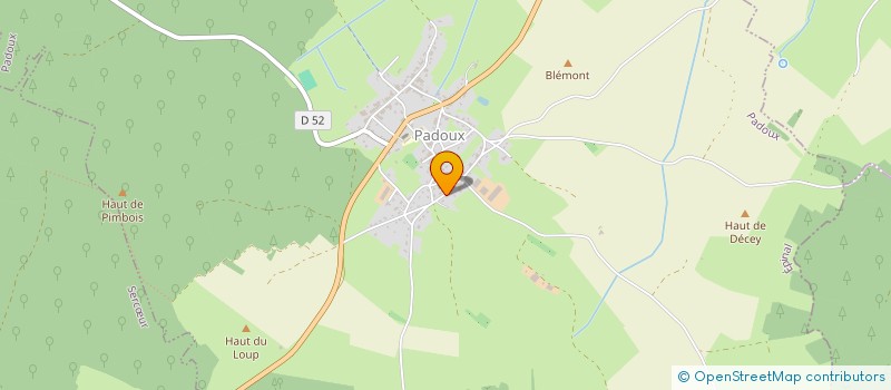 localisation de l'entreprise EXTINCTEUR VOSGES SERVICE  PADOUX