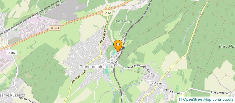 localisation de l'entreprise EXTR'AIME,  PREMATURITE ET DEUIL PERINATAL  GRANDFONTAINE