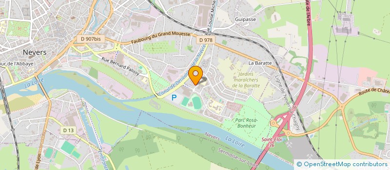 localisation de l'entreprise EXTRA à NEVERS