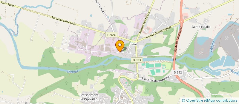 localisation de l'entreprise EXTRA à SAINT-SEVER