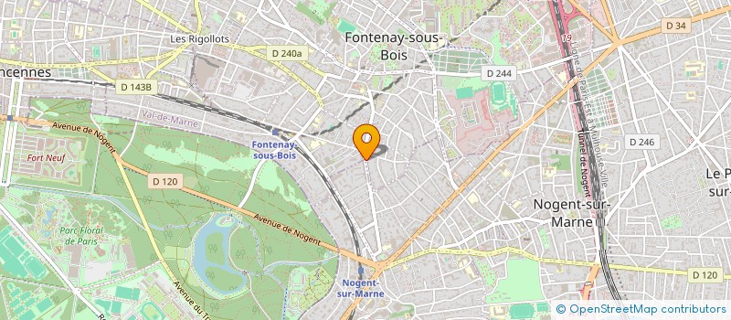 localisation de l'entreprise EXTRA AND CO à FONTENAY-SOUS-BOIS