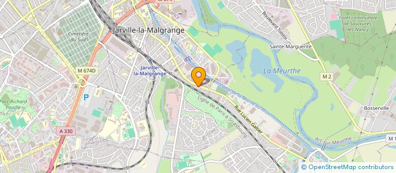 localisation de l'entreprise EXTRA AUTO à JARVILLE-LA-MALGRANGE