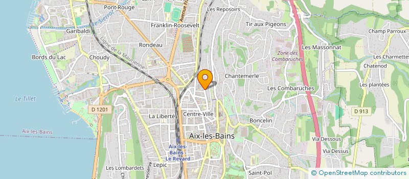 localisation de l'entreprise EXTRA BLEU CIEL à AIX-LES-BAINS