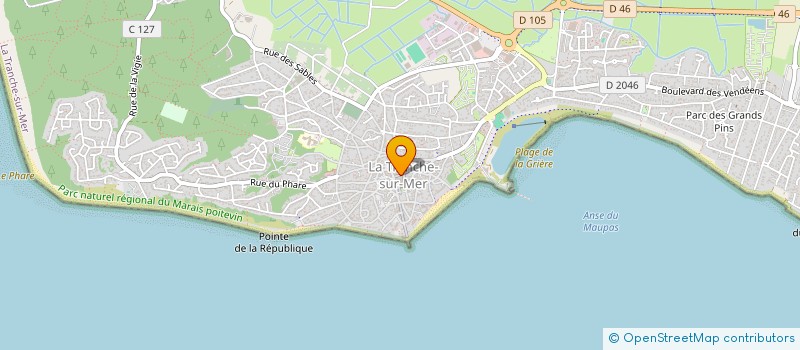 localisation de l'entreprise EXTRA BLEU CIEL à LA TRANCHE-SUR-MER
