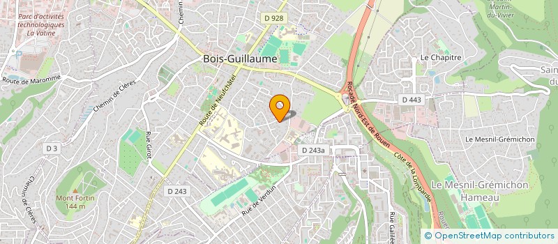 localisation de l'entreprise EXTRA BLUE  BOIS-GUILLAUME