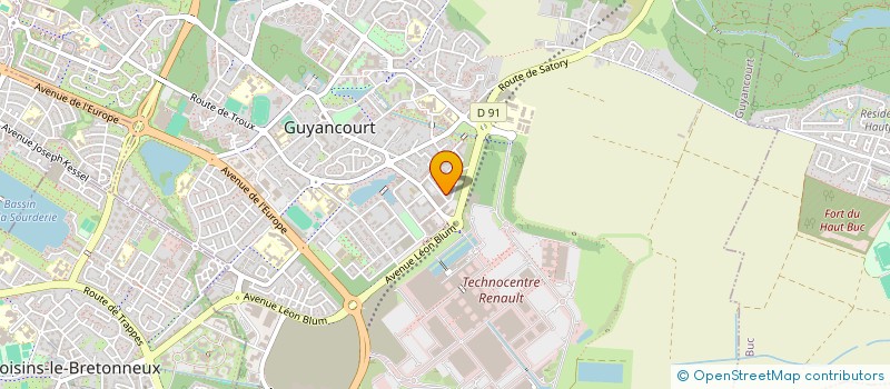 localisation de l'entreprise EXTRA CONSULTING  GUYANCOURT