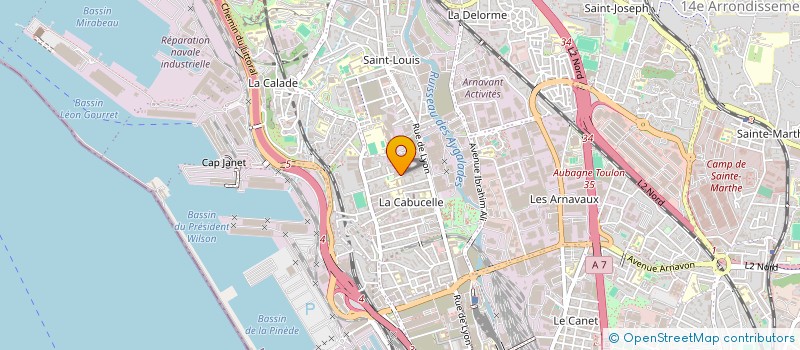 localisation de l'entreprise EXTRA INTERNATIONAL à MARSEILLE